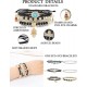 3 Sets Bohemian Beaded Bracelets Set For Women Men Multilayer Hamsa Hand Evil Eye Charms Stretch Stackable Bracelet 3 Sets Bohemian Beaded Bracelets Set For Women Men Multilayer Hamsa Hand Evil Eye Charms Stretch Stackable Bracelet